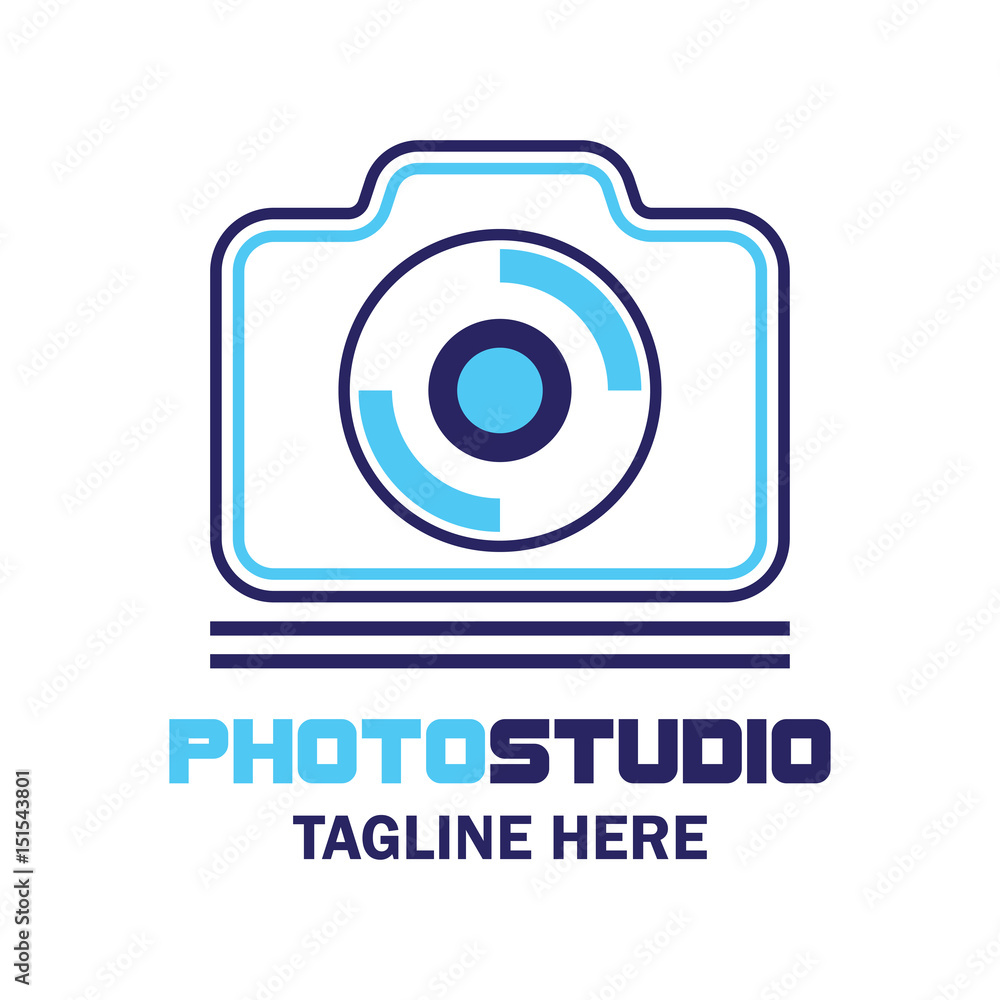 camera studio, shutter, camera store logo with text space for your slogan / tagline, vector illustration camera studio, shutter, camera store logo with text space for your slogan / tagline, vector illustration