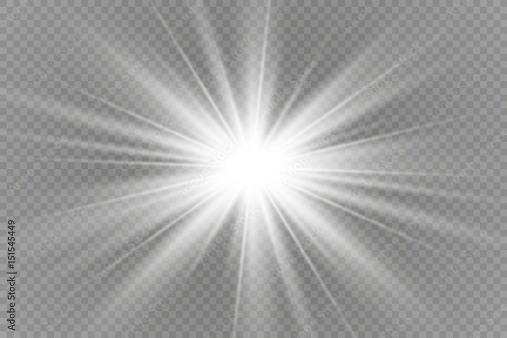 Vector illustration of abstract flare light rays - obrazy, fototapety, plakaty 