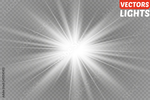 Vector illustration of abstract flare light rays photo