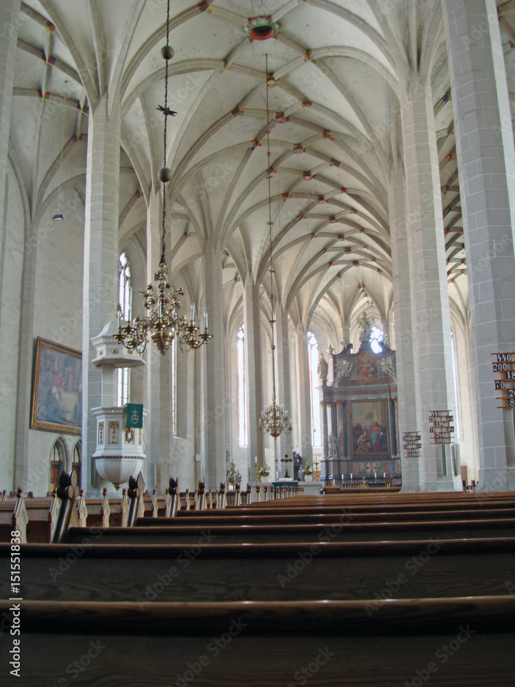 Kirchenschiff im Dom in Bautzen in Sachsen