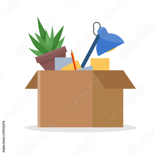 Office cardboard box