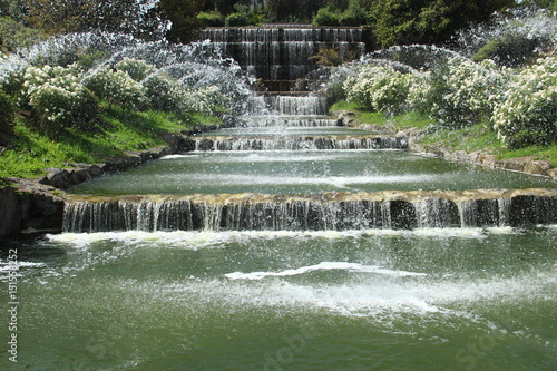 Il Giardino delle Cascate al laghetto di Roma Eur