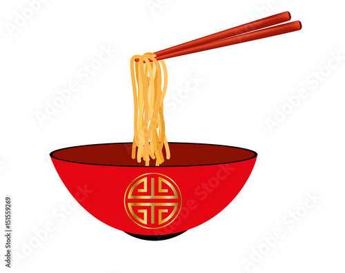 Bowl of egg noodles