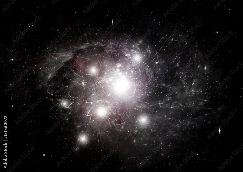 Fototapeta premium galaxy in a free space