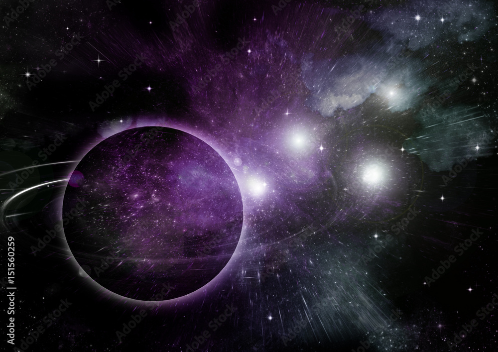 Obraz premium galaxy in a free space