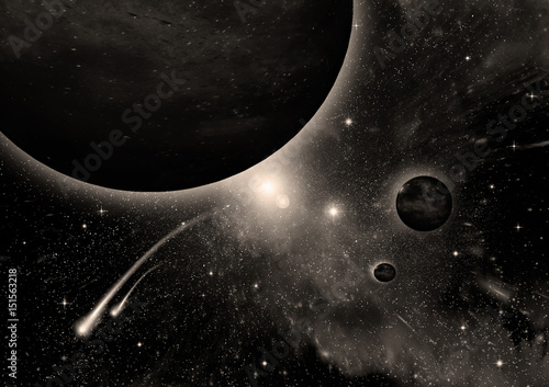 galaxy in a free space