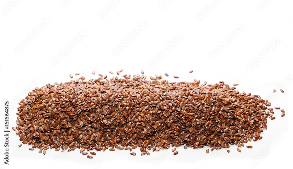 Flaxseed isolated on white background Flaxseed isolated on white background