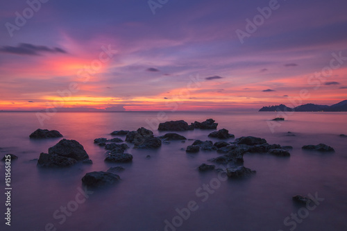 The twilight time in the Koh Chang island in Thailand.