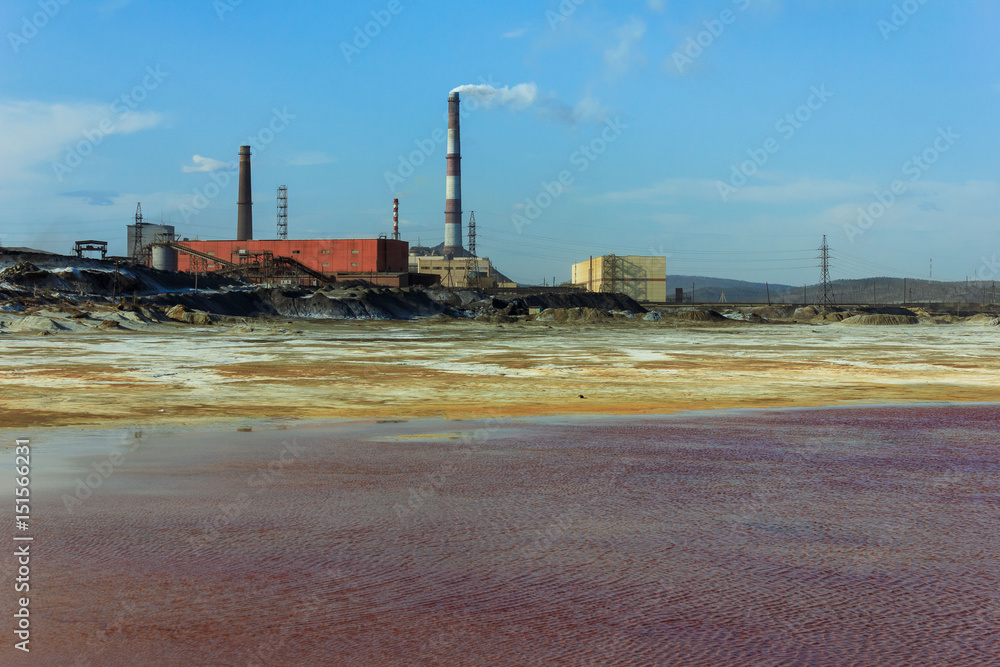  Landscape with copper smelting plant