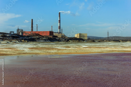  Landscape with copper smelting plant