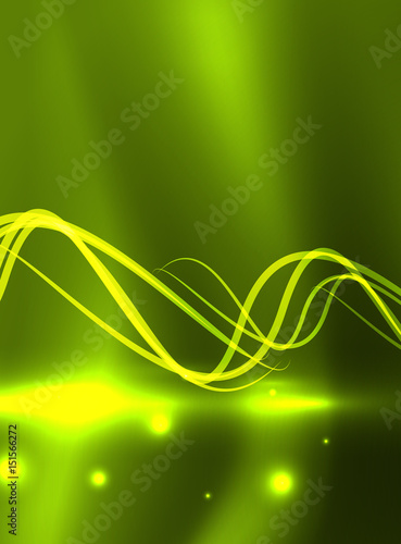 Glowing shiny wave background photo