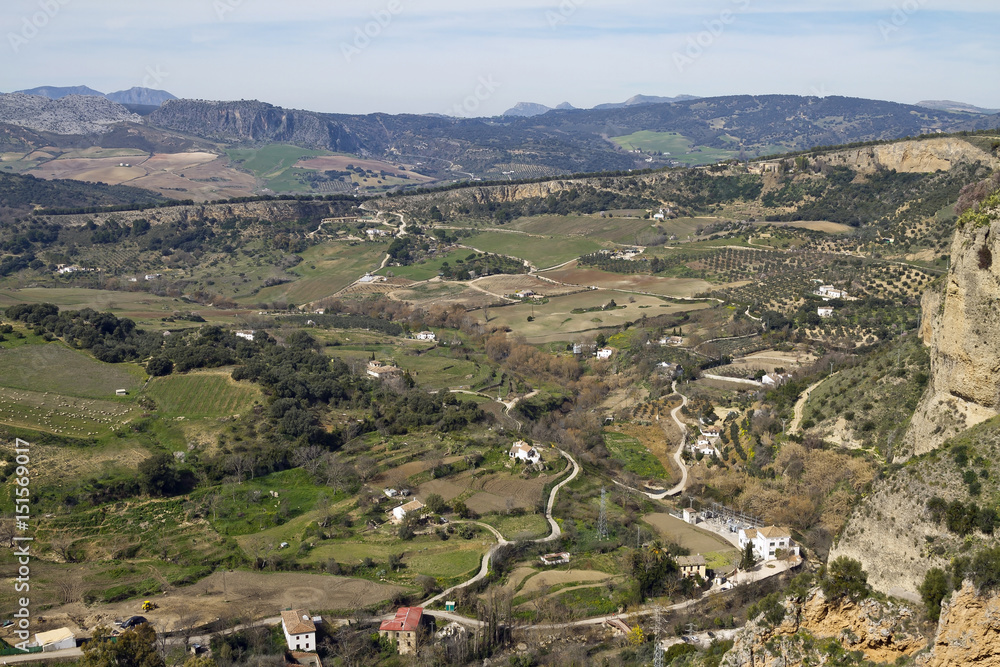 Beautiful countryside and mountains around Ronda