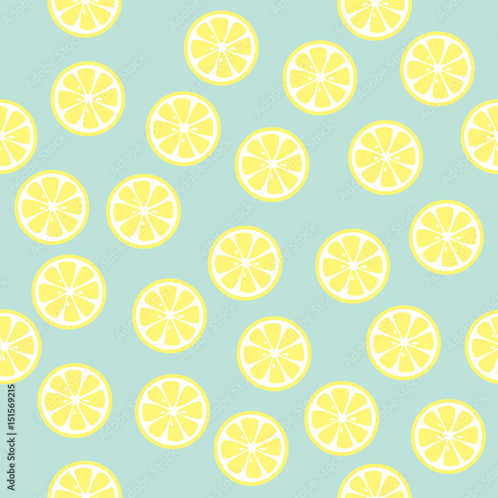 Seamless pattern with lemons. Vector. Seamless pattern with lemons. Vector.