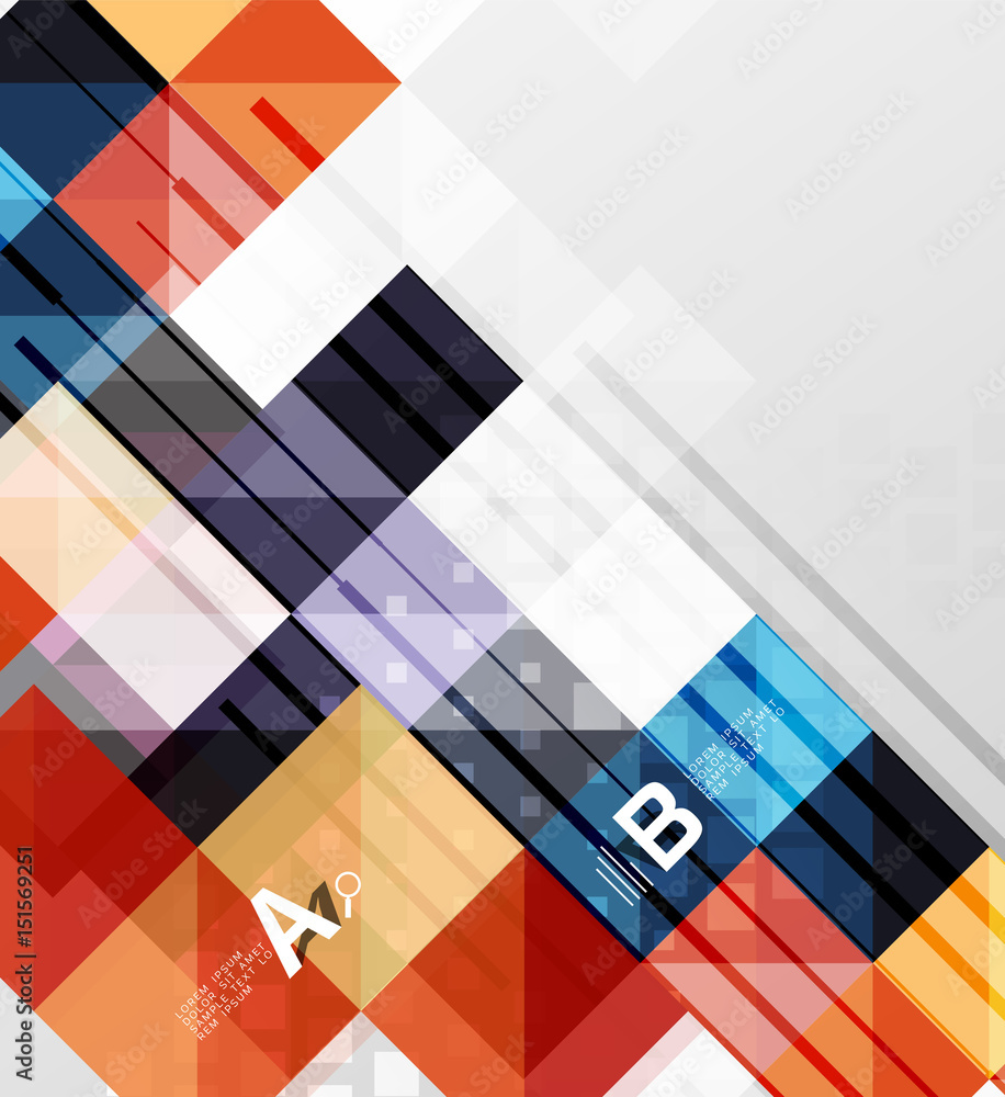 Modern square abstract background Modern square abstract background