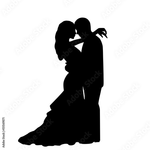 The bride and groom.