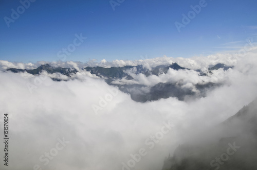 Wolkenspiel in den Allgäuer Hochalpen, Oberstdorf, Deutschland