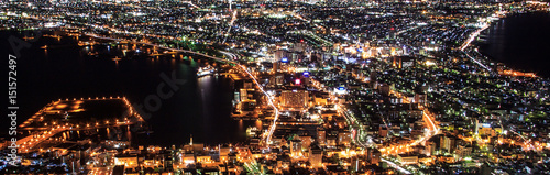 Hakodate night city view
