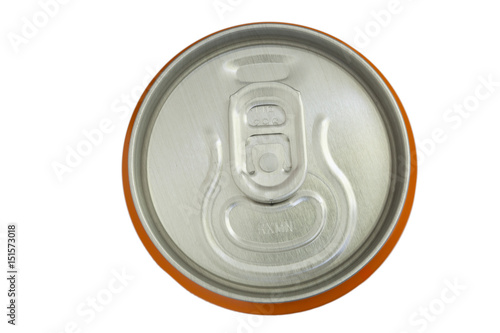 metal lid of the tin can