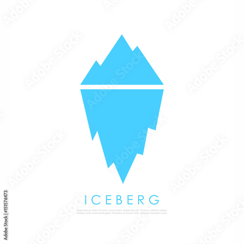 Iceberg vector icon