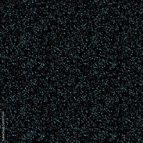 Halftone Effect. Seamless Pattern. Abstract Vector Background. Monochrome Turquoise, Black. Texture Dust, Sand, Glitter.