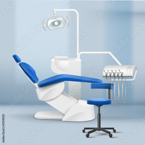 Interior of dental practice room
