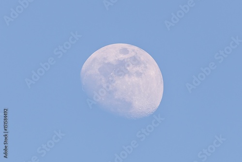 Nice big moon captured during the day few days before full-moon