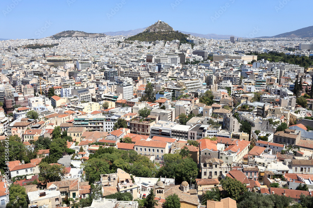 Naklejka premium Mount Lycabettus view