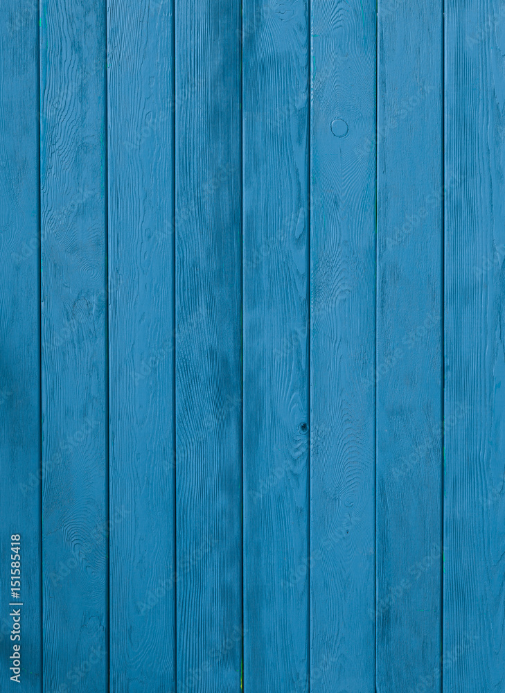 Fototapeta premium Old blue grungy boards, rustic woody background, barn, fence, barn, wooden wall