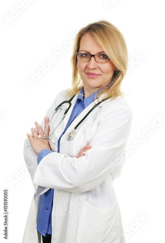 Female blond doctor