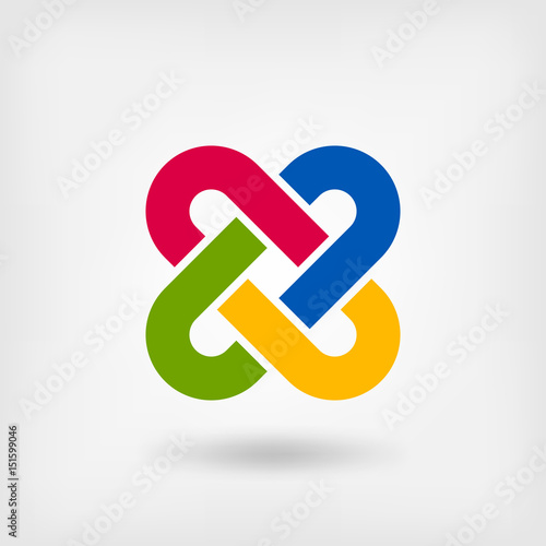 multicolor solomon knot.