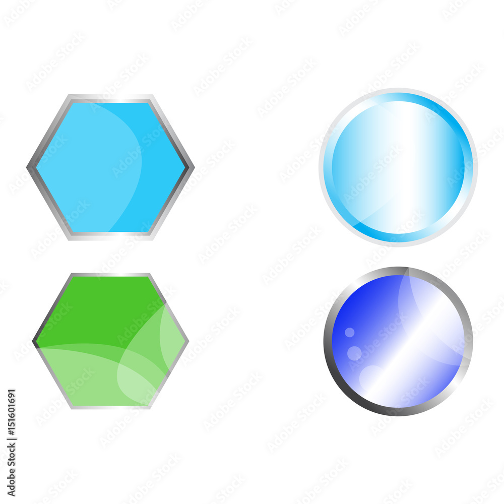 Set of web buttons on a white background, Vector illustration Set of web buttons on a white background, Vector illustration