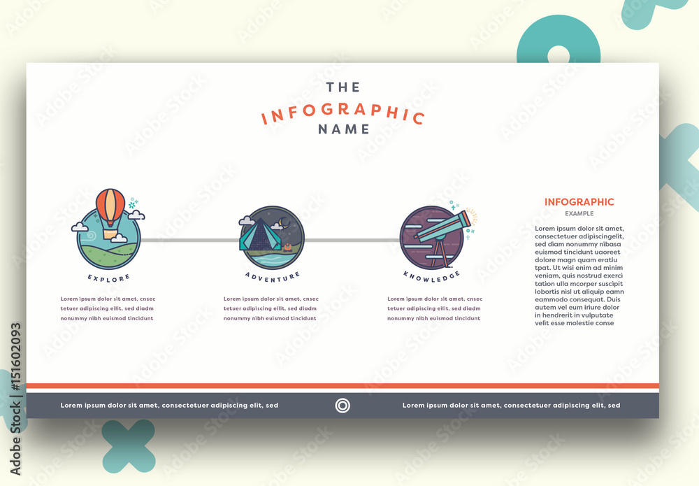 Blue Circle Infographic Layout Stock Template | Adobe Stock