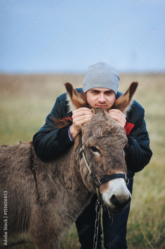 Man and donkey shop funny video