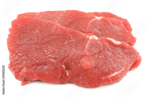 Veal on a white background