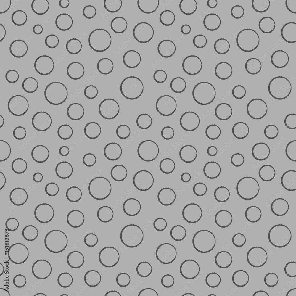 Geometric seamless pattern with sketch circles