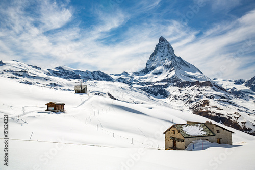Landscape in the Swiss Alps.