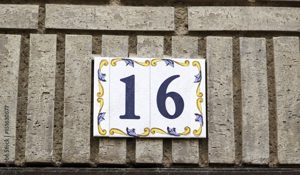 Number sixteen on the street