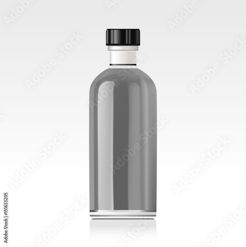 Realistic essential oil bottle. Mock up.