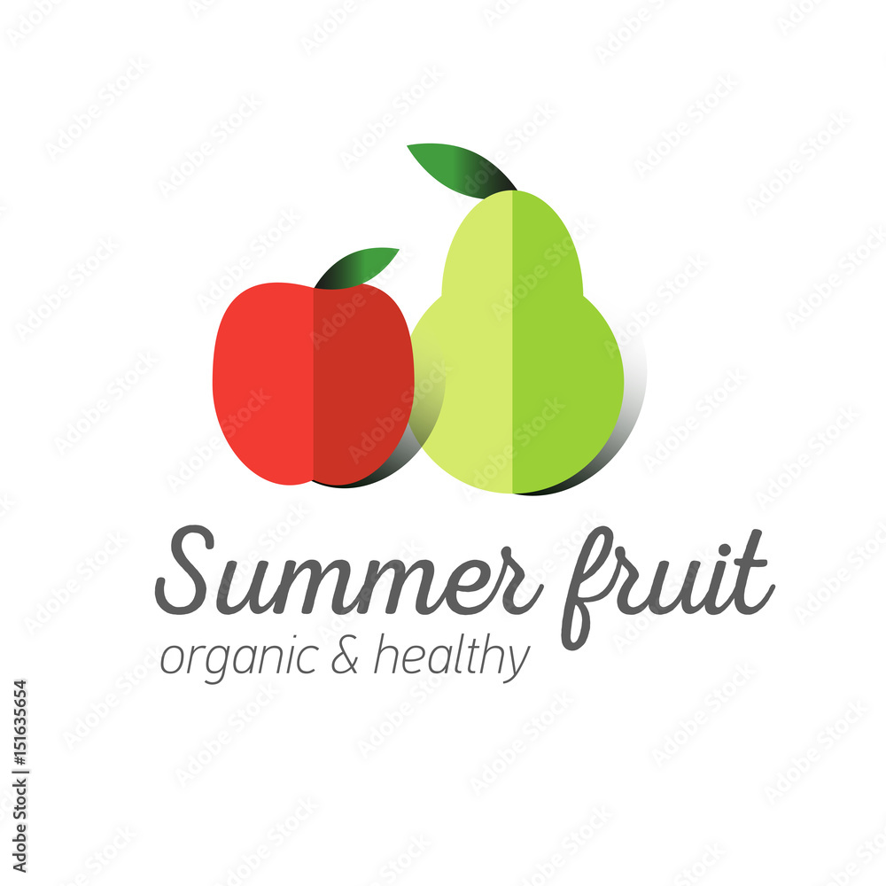 Flat logo or fruit symbol.
