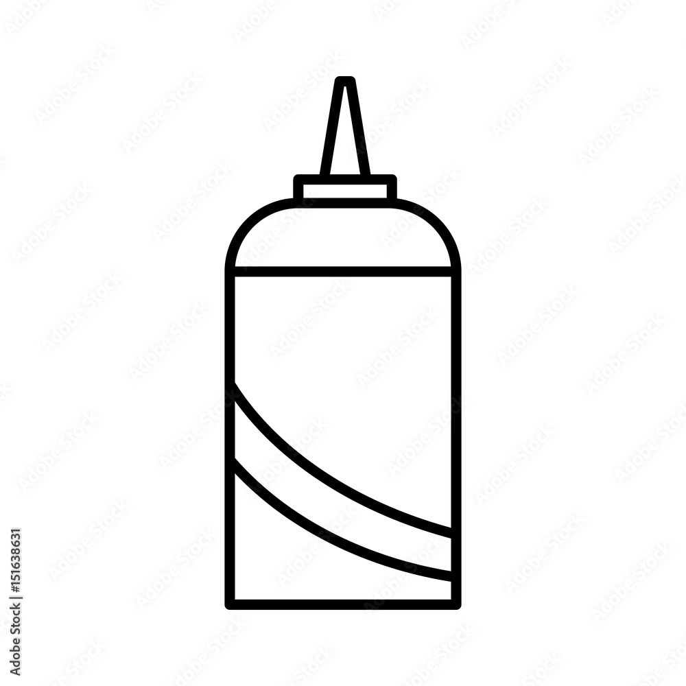 bottle ketchup isolated icon vector illustration design bottle ketchup isolated icon vector illustration design