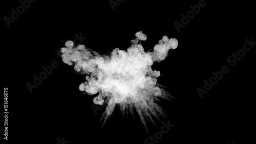 Small trotyl explosion (with alpha channel) photo