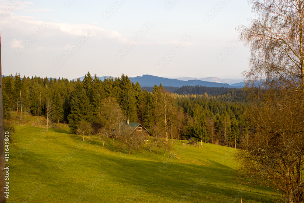View of the Beskydy. View of the Beskydy.