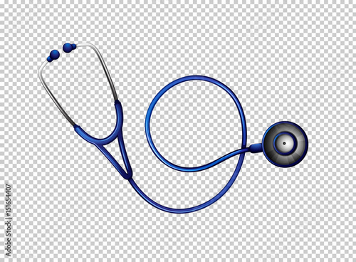Stethoscope in blue color
