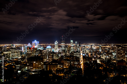 Montreal skyline by night. © Marc