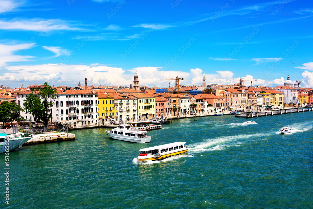 Water Harbor in Venice, Italy