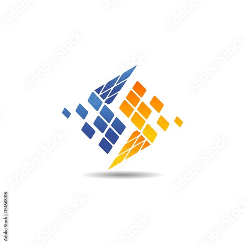 abstract storage logo