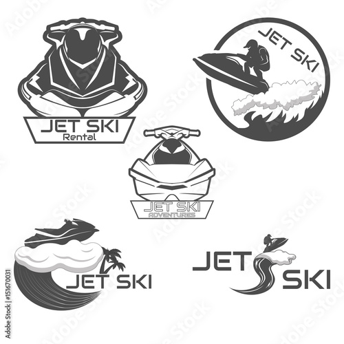 Set Logo jet ski, scooter