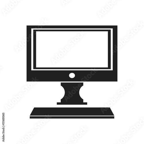 modern screen computer monitor technology vector illustration photo