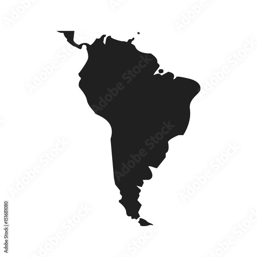 map south latin america. design isolated vector illustration