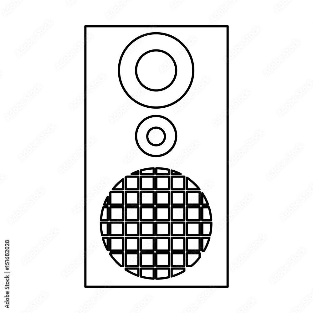 audio speaker the musical equipment volume vector illustration audio speaker the musical equipment volume vector illustration